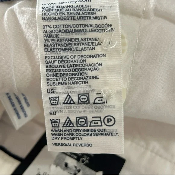 Tommy Hilfiger Women's Pants Straight Leg White Size 10 - Picture 3 of 8